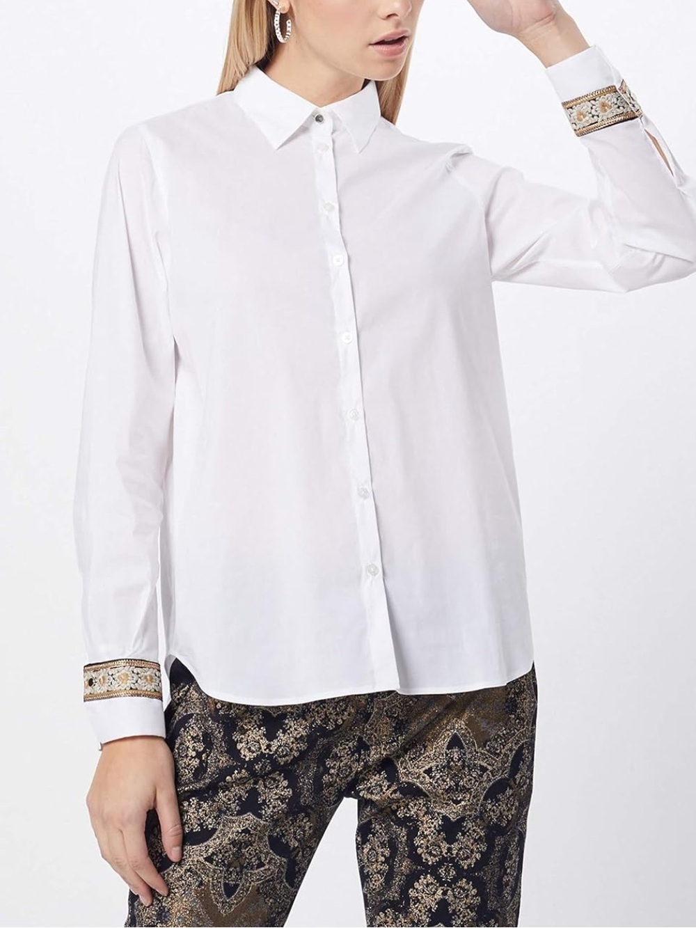 Mos Mosh Martina Deco Women’s Shirt Size XS - White - Picture 2 of 16